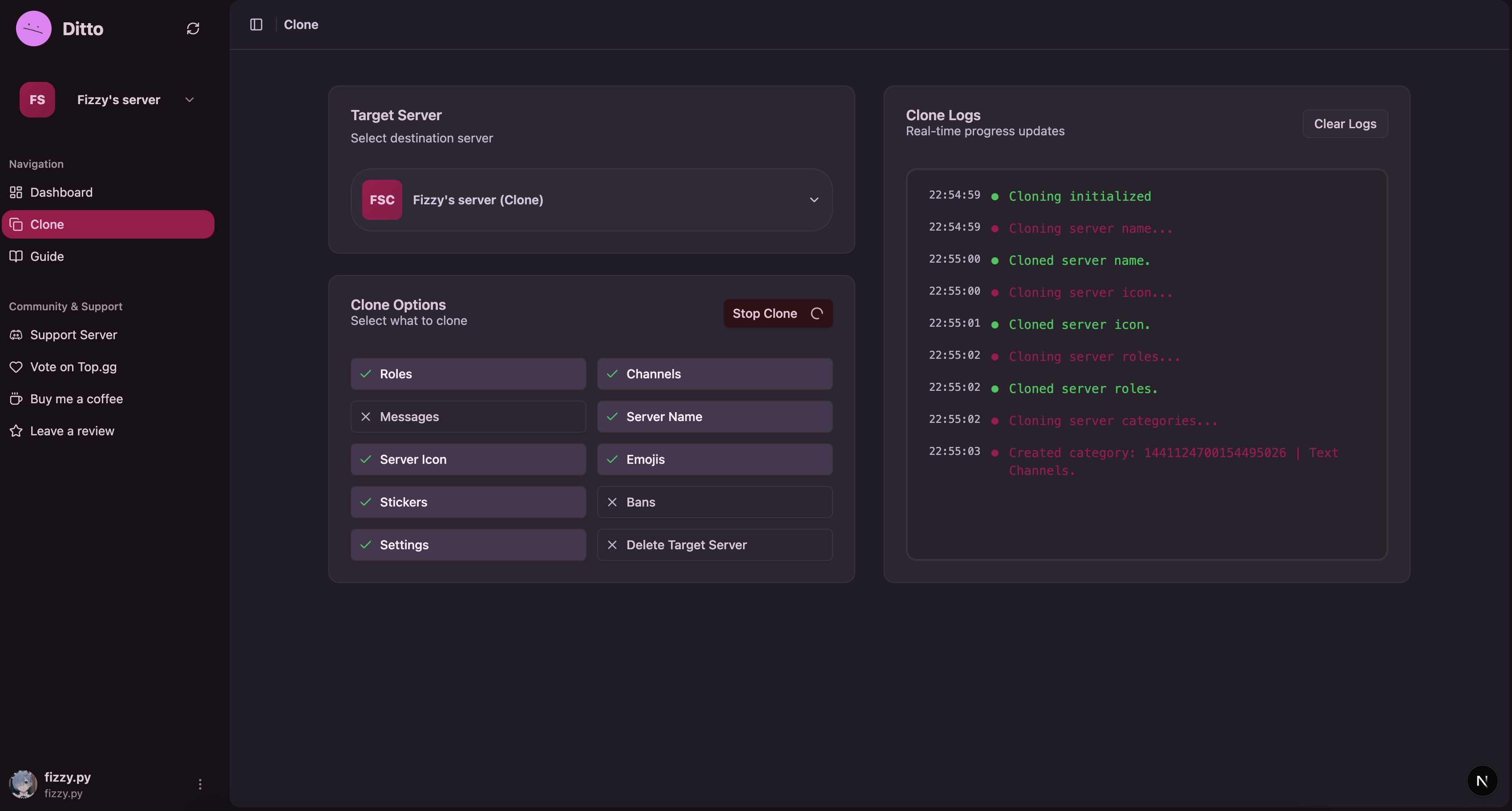 Thumbnail for How to Use Ditto Web Dashboard: Complete Guide to Discord Server Cloning